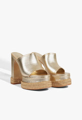 Darah Rope Metallic Leather Sandal