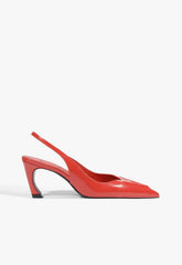 Scarlet Patent Pump