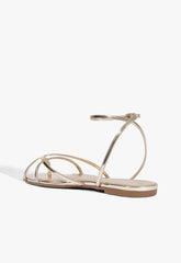Caeline Buckle Metallic Sandal