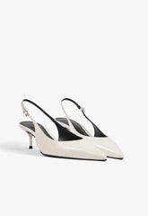 Paola Mid Leather Pump