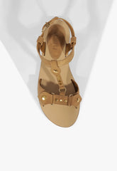 Stevie Brown Suede Flat Sandal