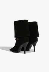 Rudy Buckle Suede Bootie