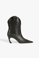 Maryann Curve West Leather Bootie