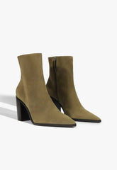 Mikki Block Suede Bootie