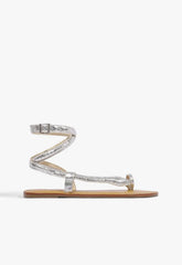 Courtney Metallic Leather Sandal