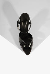 Keefa Wood Platform Leather Sandal