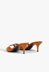 Hilda Leaf Mule Suede Sandal