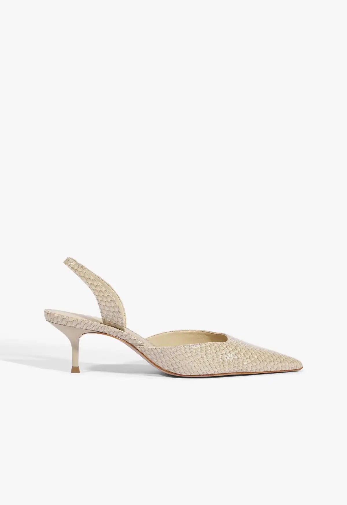Paola Mid Leather Pump