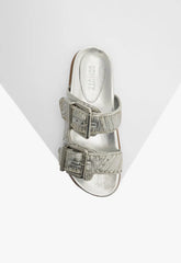 Lupita Buckle Sporty Metallic Sandal