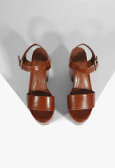 Tuke Leather Platform Sandal