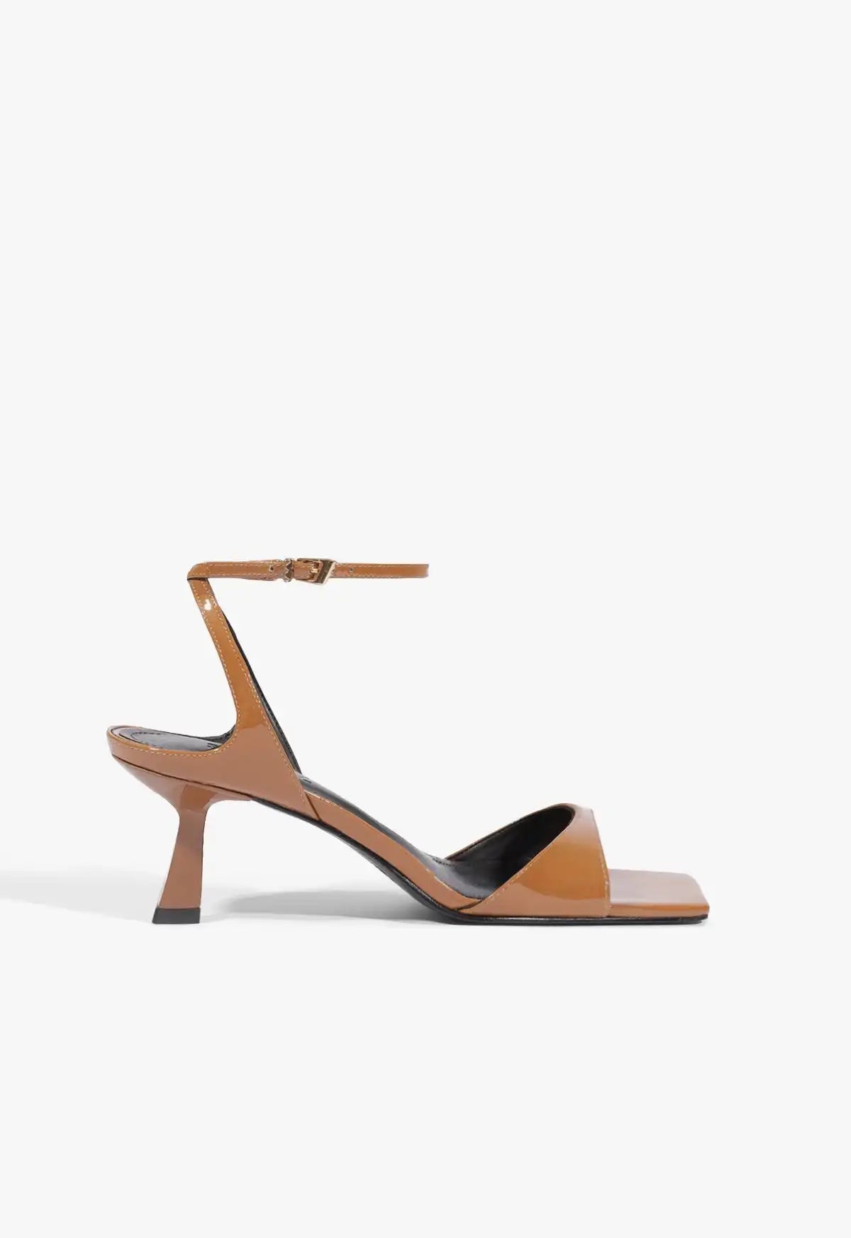 Ciara Mid Patent Leather Sandal