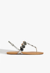 Acacia Silver Leather Sandal