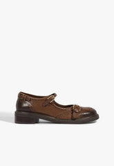 Dafne Leather Flat