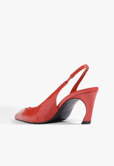 Scarlet Patent Pump