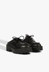 Cia Mule Leather Flat