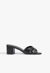Keefa Block Mule Leather Sandal