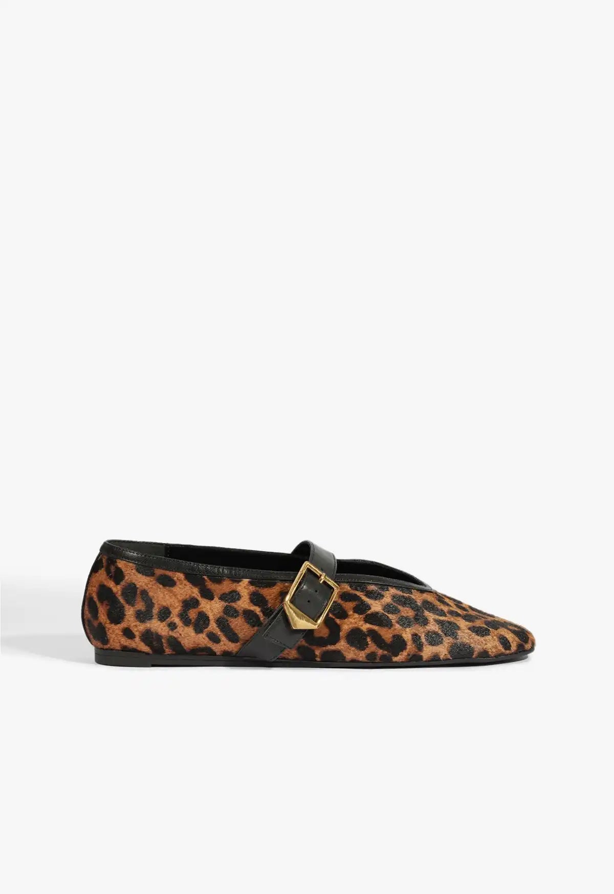 Courtney Buckle Hair Calf Flat