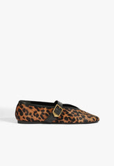 Courtney Buckle Hair Calf Flat