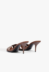 Keefa Leaf Mule Leather Sandal