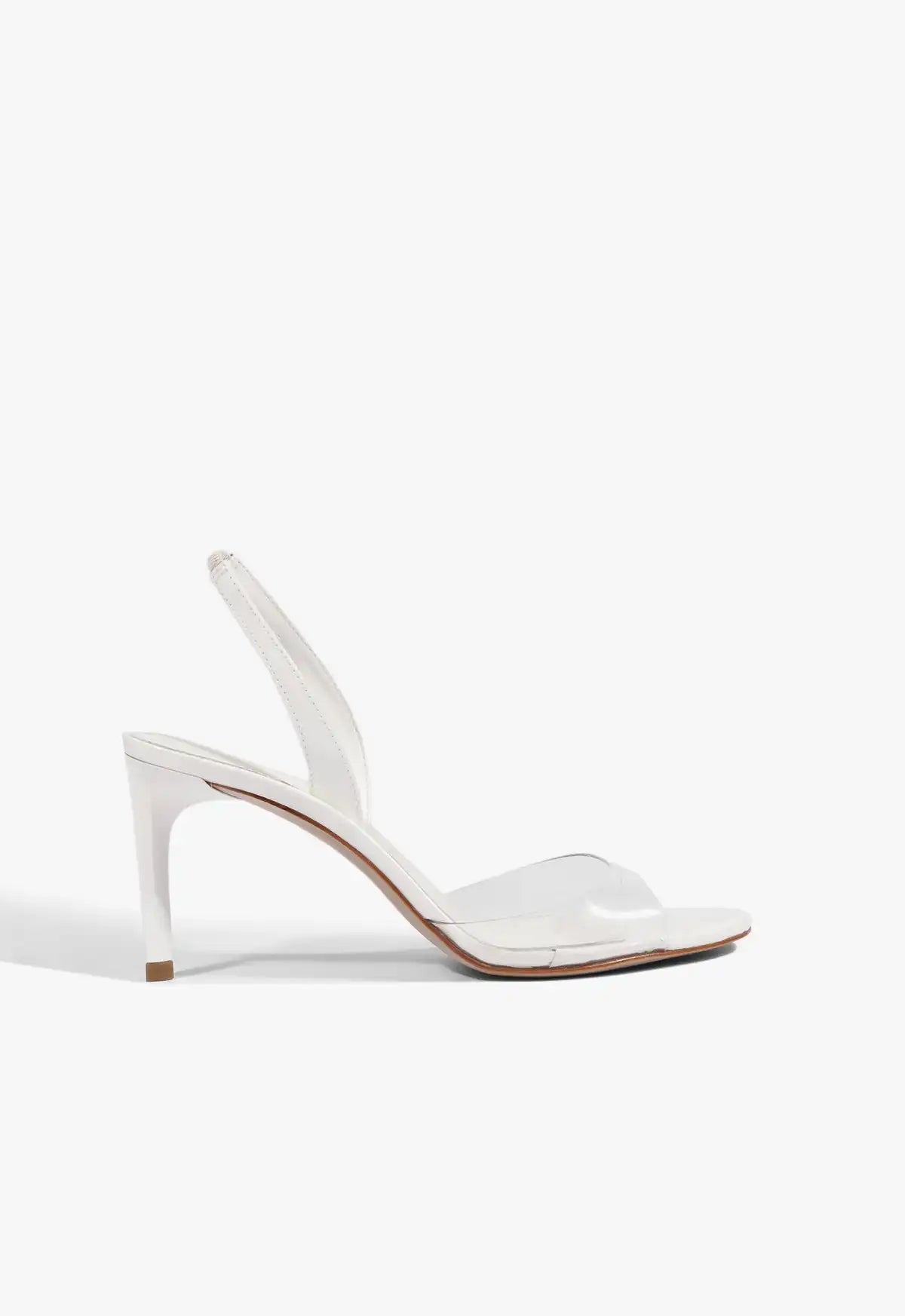 Scarlett Sling Mid Vinyl Patent Sandal