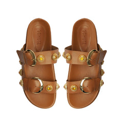 Vivian Sporty Atanado Leather Sandal