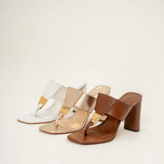 Salma Metallic Leather Sandal
