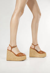 Keefa Raffia Wedge Sandal