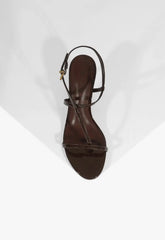 Azure Mid Patent Sandal