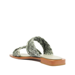 Amani Straw Flat Sandal
