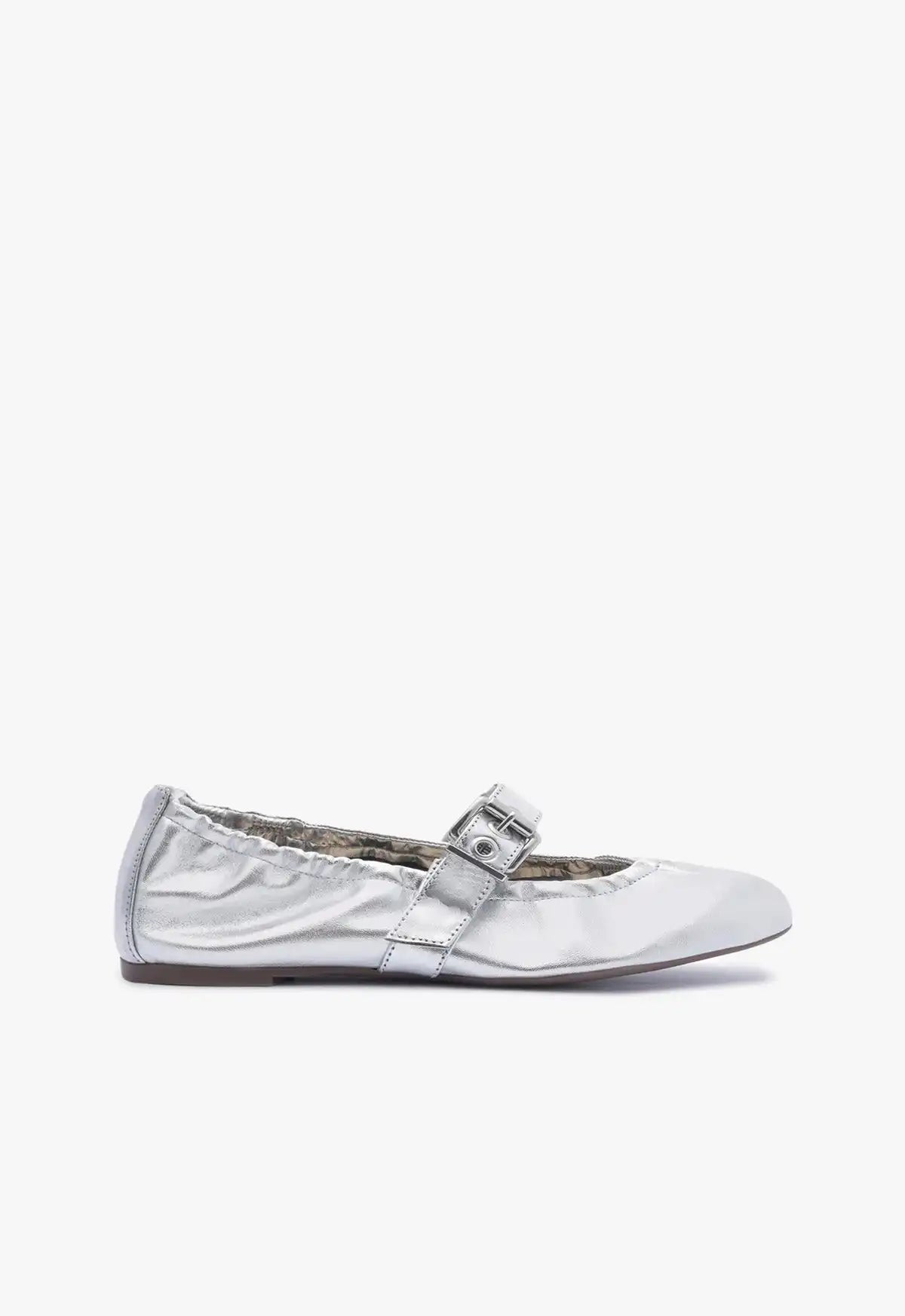 Calita Metallic Leather Flat