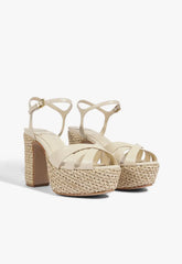 Keefa Raffia Platform Sandal