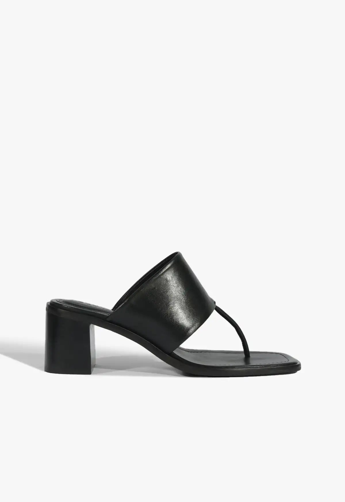Martha Block Leather Sandal