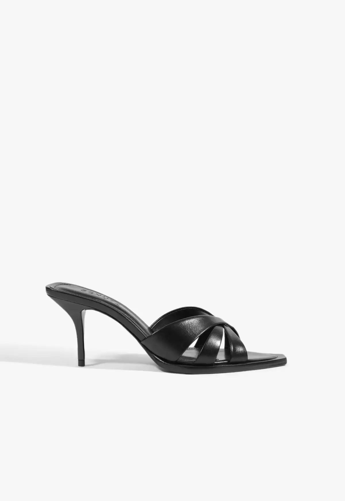 Keefa Leaf Mule Leather Sandal