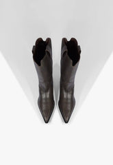 Ashley Leather Bootie