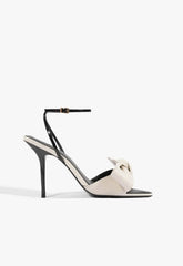 Elodie Buckle Bow Leather Sandal
