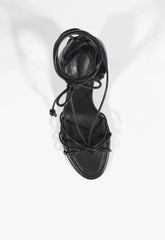 Demetria Mid Leather Sandal