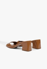 Harriet Mid Mule Patent Sandal