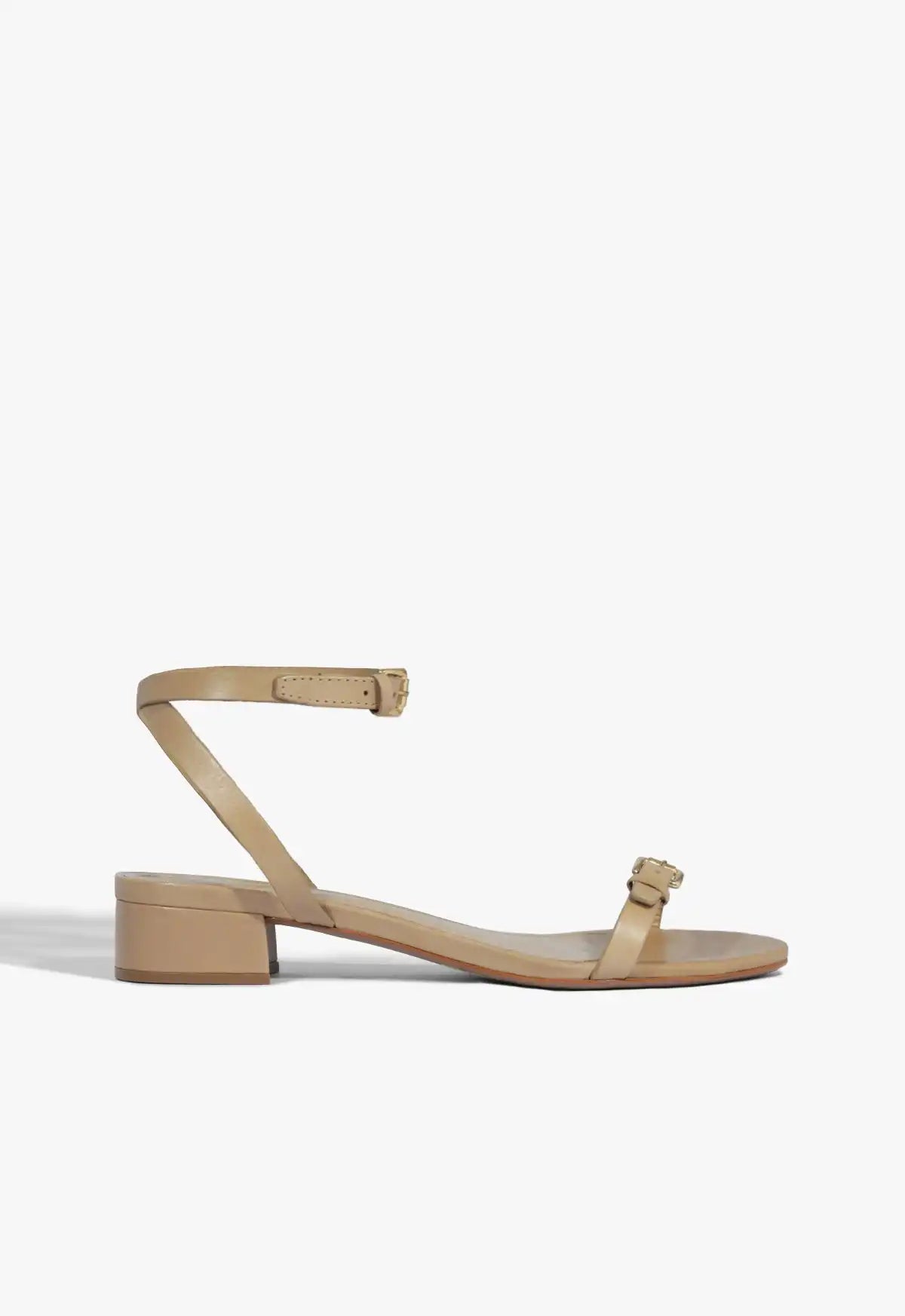 Aurora Mid Block Leather Sandal
