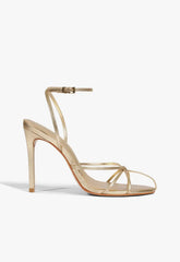 Iris Metallic Leather Caged Sandal