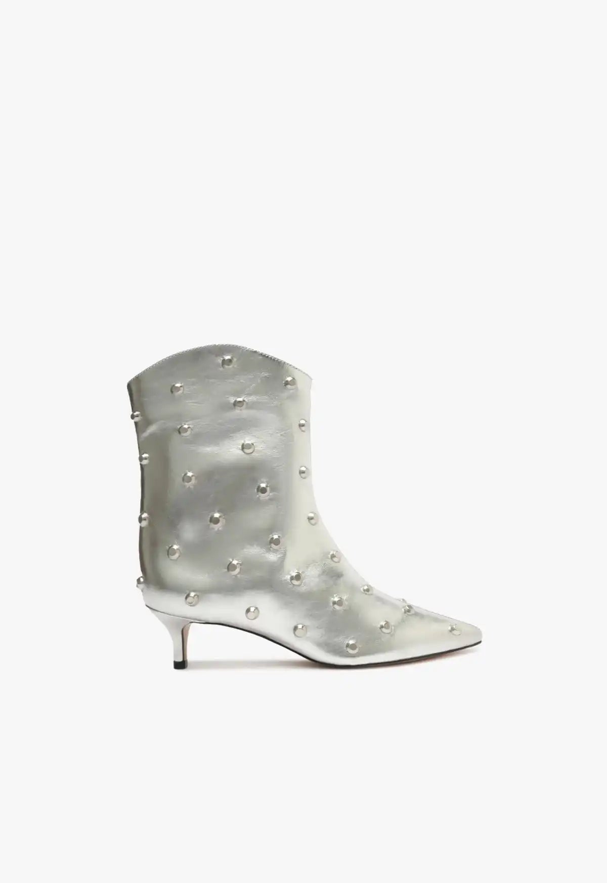 Maryann Metallic Leather Bootie