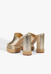 Darah Rope Metallic Leather Sandal