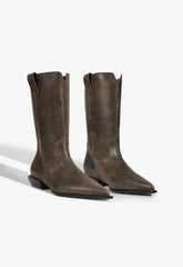 Ashley Leather Bootie
