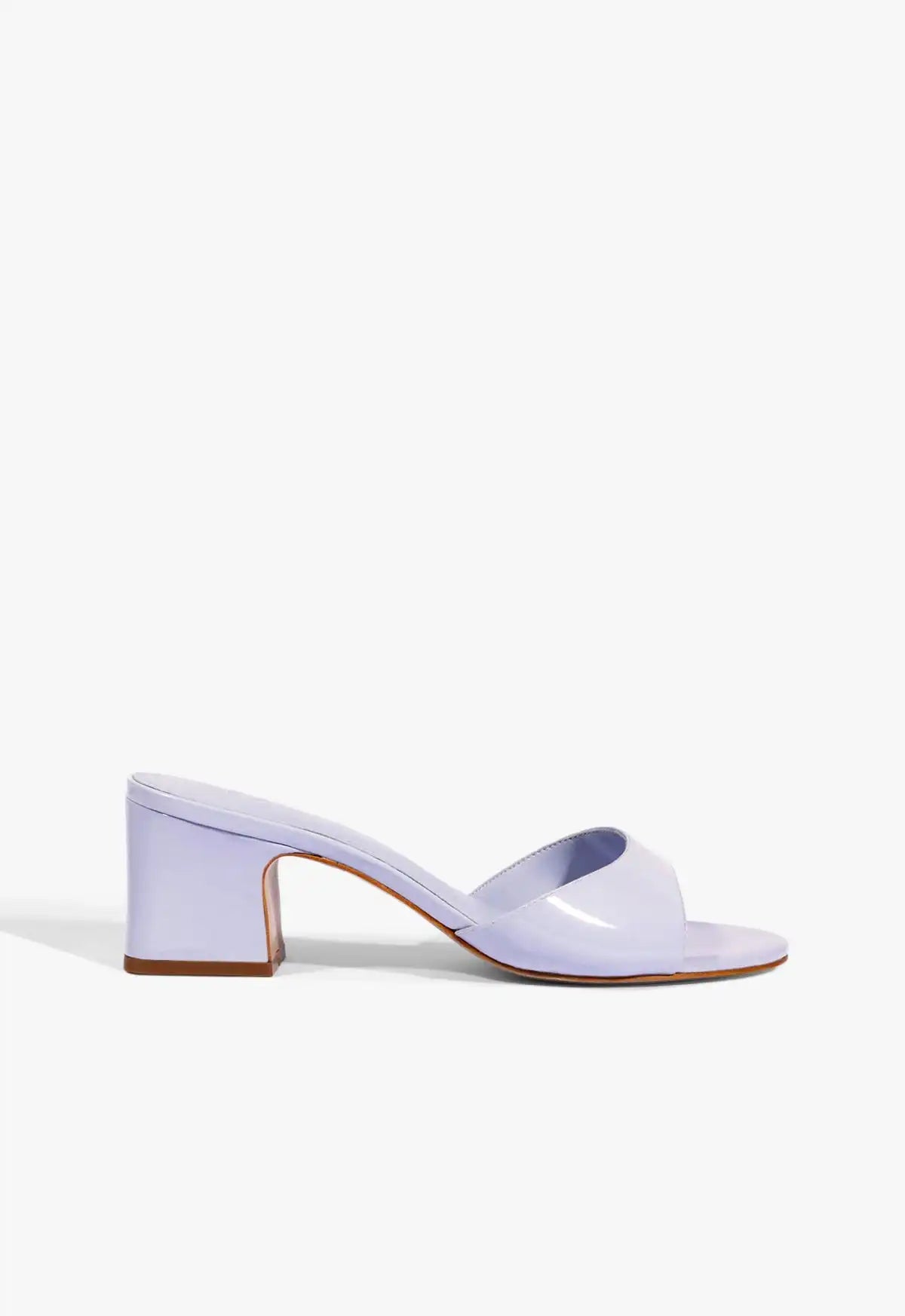 Harriet Mid Mule Patent Sandal