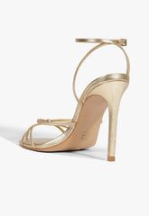 Iris Metallic Leather Caged Sandal