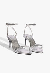 Skye Mid Stiletto Specchio Leather Sandal