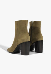 Mikki Block Suede Bootie