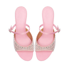 Louise Low Satin Sandal