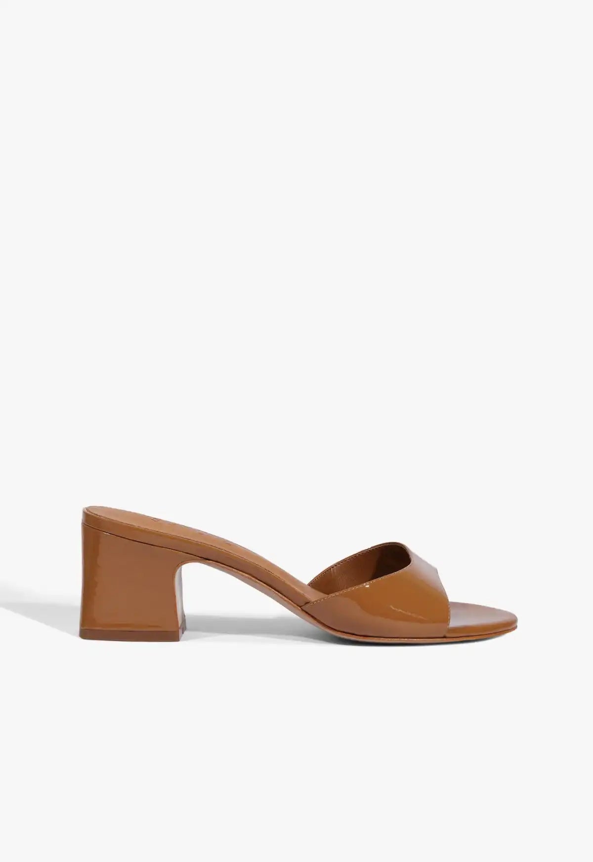 Harriet Mid Mule Patent Sandal