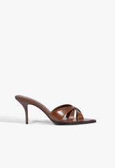 Keefa Leaf Mule Leather Sandal