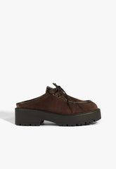 Cia Mule Suede Flat